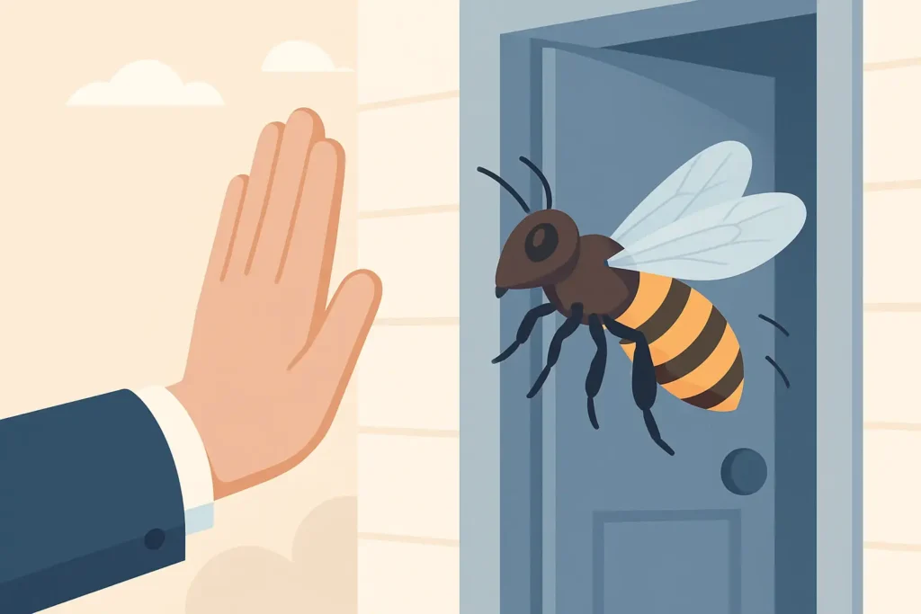 Stop Bees at the Entry Points, Humanely