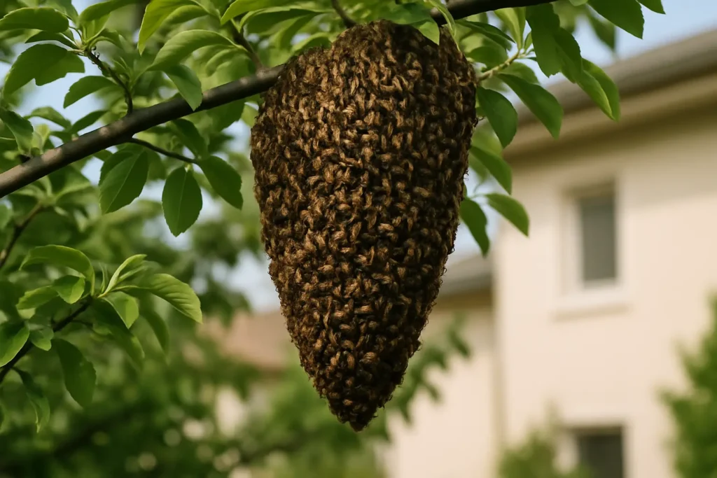 Bee Swarm Outside? What to Do Next