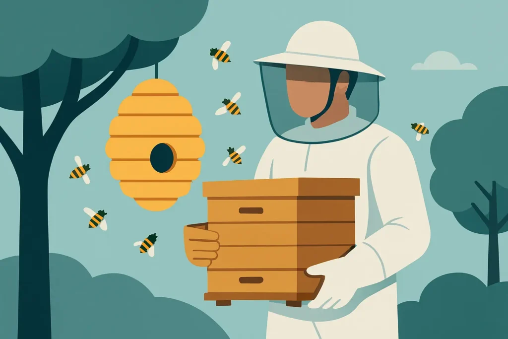 Relocate a Bee Hive Safely Without Regret